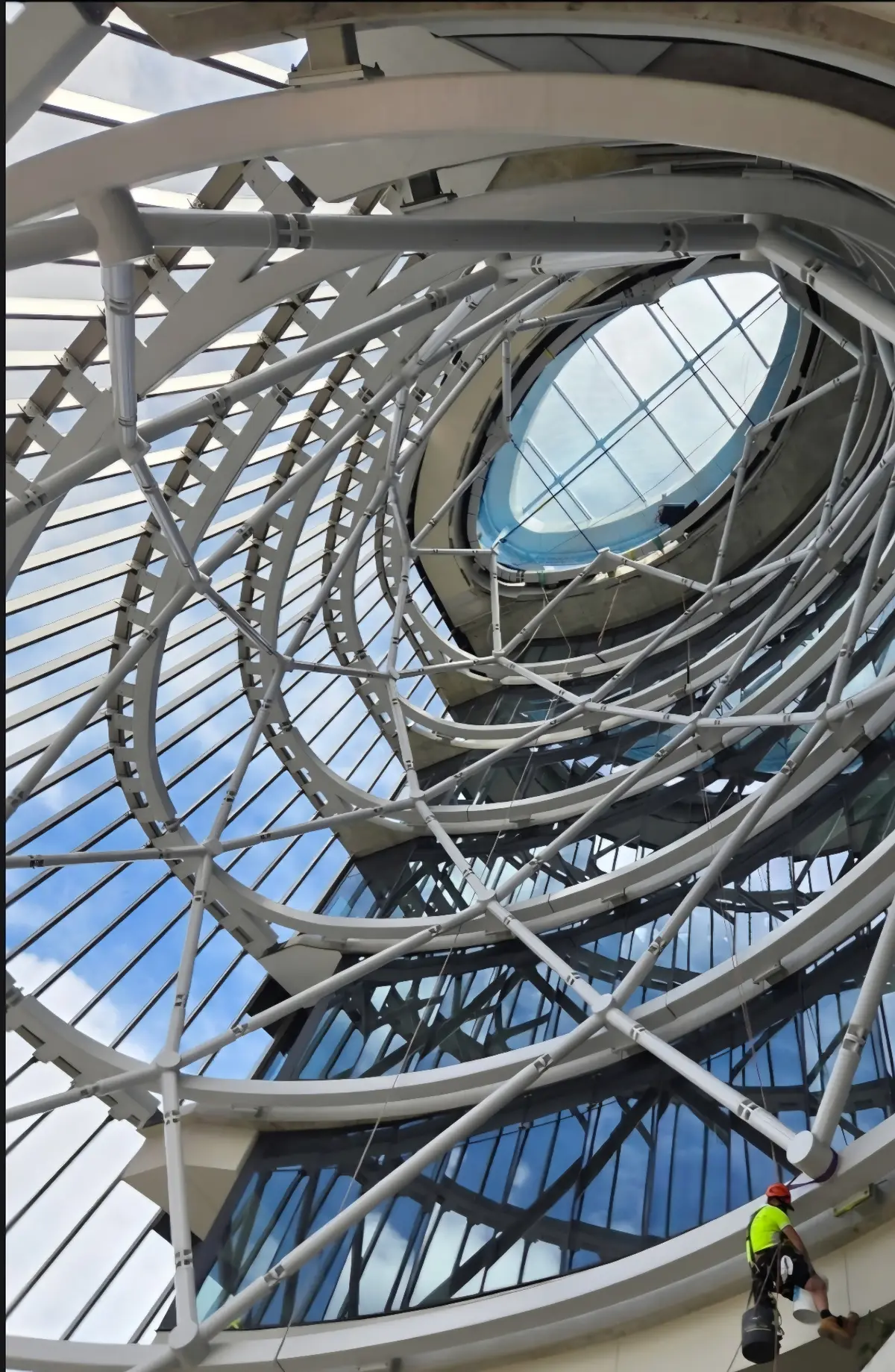 Atrium skylight and structural steelwork inspection